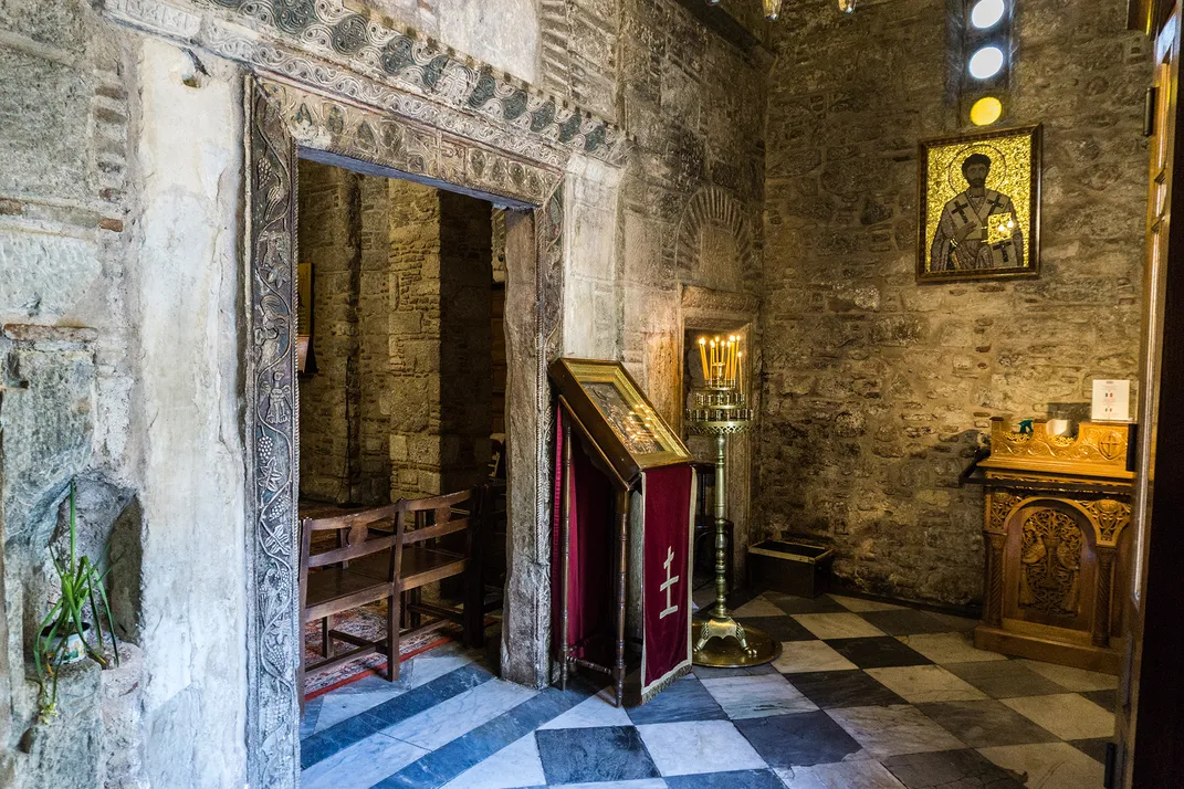 A Christian chapel in an Athens cathedral