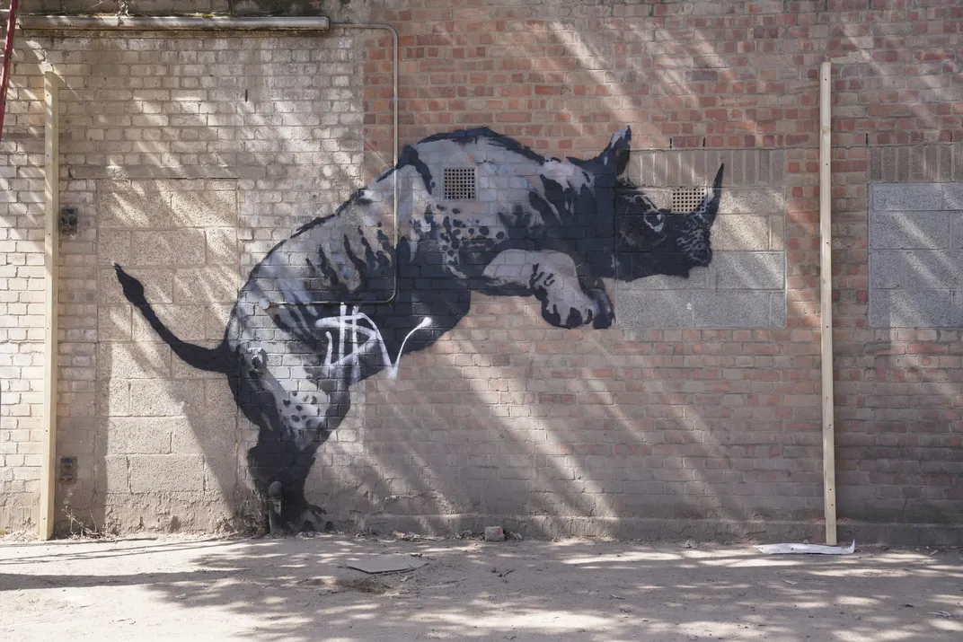 Banksy Rhino