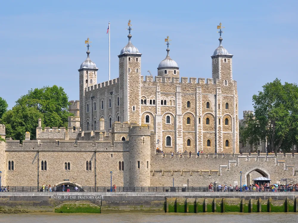 The Tower of London and a blue sky